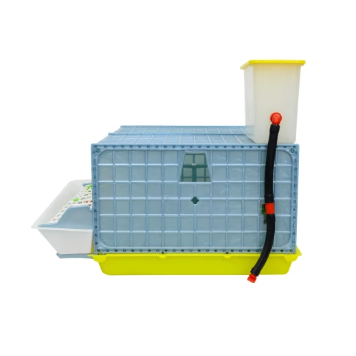 Клетка для перепелов Cimuka Comfortplast midi 2 секции 62x57x50 см пластиковая без яйцесборника