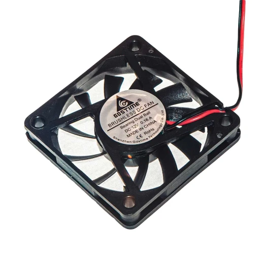 Осевой вентилятор корпусной 70х70х10мм 12Вольт
