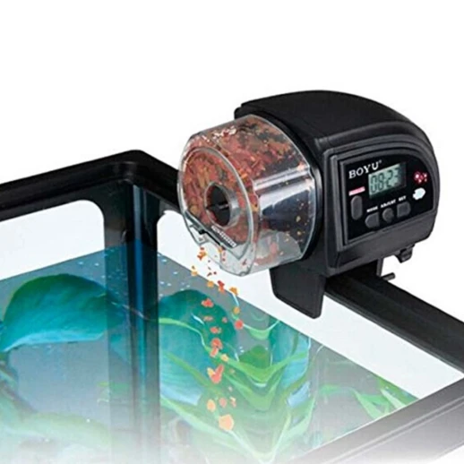 Автокормушка для рыб в аквариум Boyu ZW-82 с ЖК дисплеем и таймером