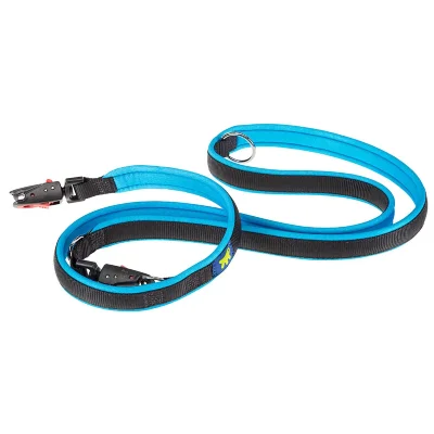 Поводок-перестёжка Ferplast ERGOFLUO MATIC GA15/200 с мягкой подкладкой синий
