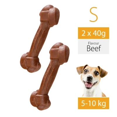 Игрушка-кость для собак Ferplast GoodBite S съедобная вкус говядины 40g x2 пластик