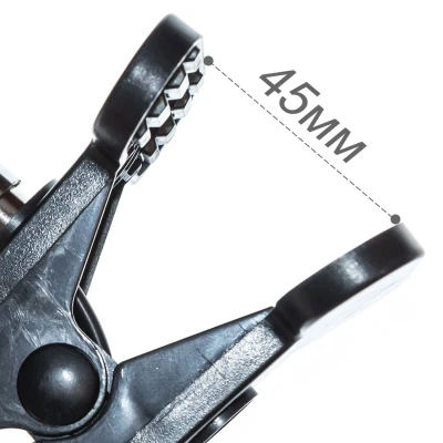 Черный патрон-прищепка E27 с выключателем