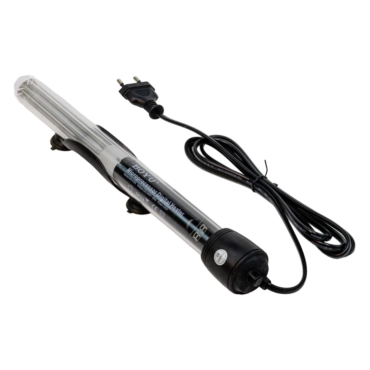 Нагреватель для аквариума Boyu DR-9100 с терморегулятором, LED индикатором и дисплеем, 100 Вт на 90-130 л