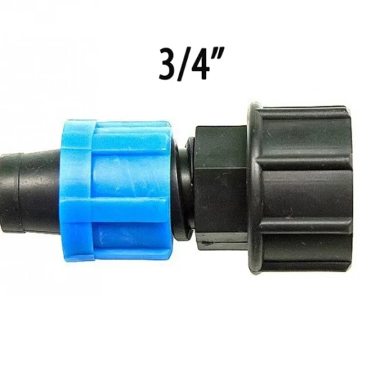 Фитинг для капельной ленты 16 мм с внутренней резьбой 3/4