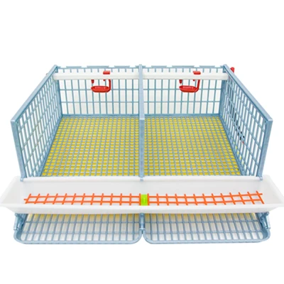 Клетка для перепелов Cimuka Comfortplast midi 2 секции 58x61x46 см пластиковая с яйцесборником