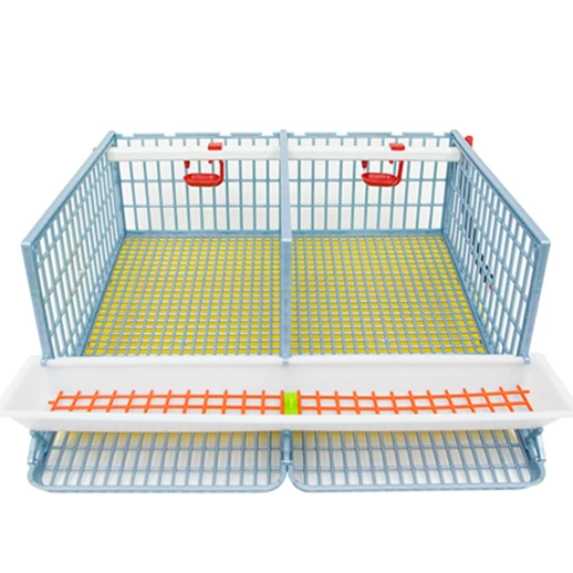 Клетка для перепелов Cimuka Comfortplast midi 2 секции 58x61x46 см пластиковая с яйцесборником