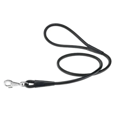 Поводок Ferplast VOGUE CORD G10/120 из натуральной кожи черный