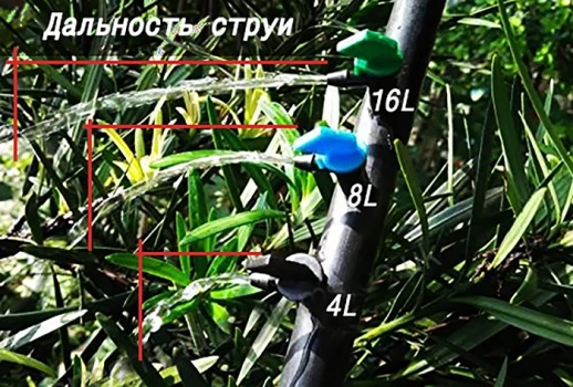 Капельница флажок разборная 16 л/ч 1/4“