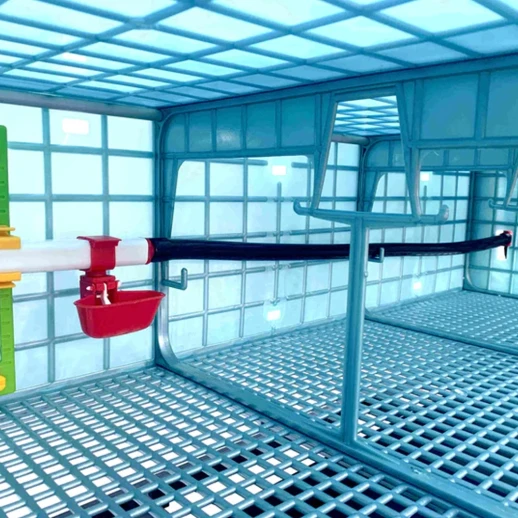 Клетка для перепелов Cimuka Comfortplast 3 секции 1 ярус 98x60x59 см пластиковая без яйцесборника