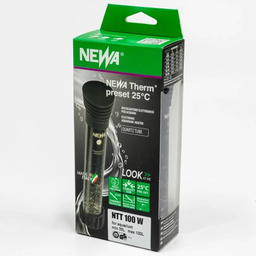 Нагреватель для воды аквариума Newa Therm Preset 25°С NTT100 220-240V 50Hz 100W 30-150 л