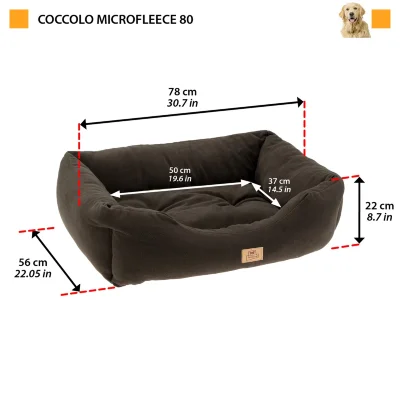 Софа Ferplast COCCOLO 80 Microfleece бежевая