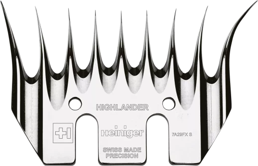 Нижний нож Heiniger Highlander LG2 для стрижки зимней шерсти полугрубошерстных овец 97 мм