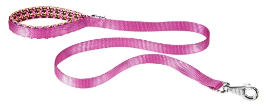 Поводок Ferplast DAYTONA FANTASY G20/120 с мягкой ручкой розовый