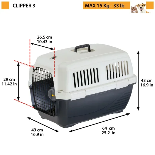 Переноска Ferplast CLIPPER 3 для животных пластик