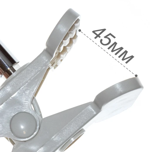 Патрон-прищепка E27 с выключателем белый