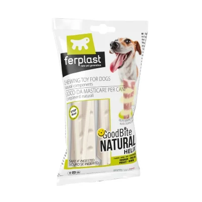 Игрушка-кость для собак Ferplast GoodBite Helix S BAG вкус курицы 16g x2 пластик