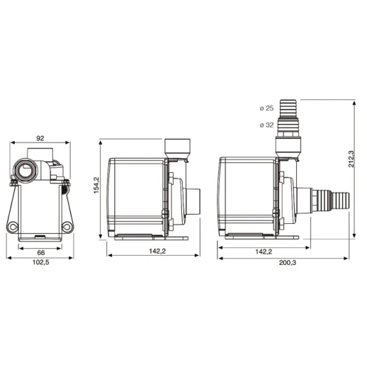 Помпа погружная для аквариума Newa Jet NJ6000 многофункциональная 6000 л/час