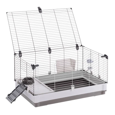 Клетка Ferplast KROLIK LARGE для кроликов и морских свинок серый поддон