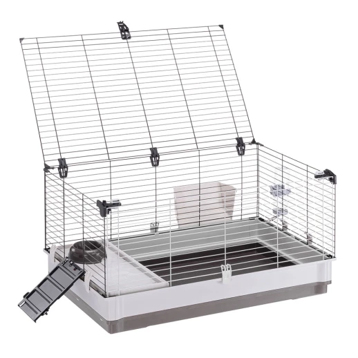 Клетка Ferplast KROLIK LARGE для кроликов и морских свинок серый поддон