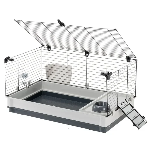 Клетка Ferplast KROLIK LARGE для кроликов и морских свинок серый поддон