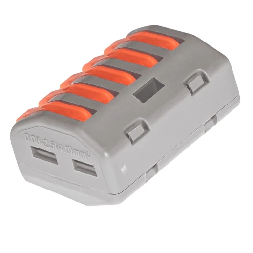 Клеммник быстрозажимной на 5 контактов