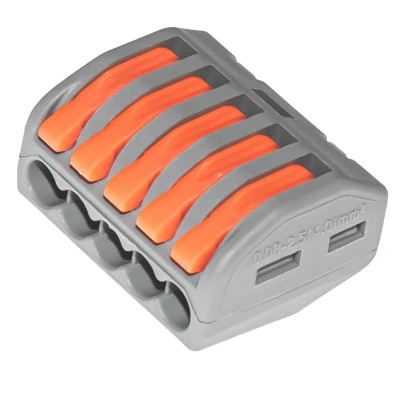 Клеммник быстрозажимной на 5 контактов