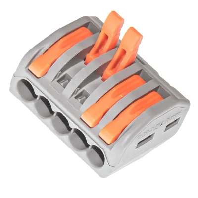 Клеммник быстрозажимной на 5 контактов