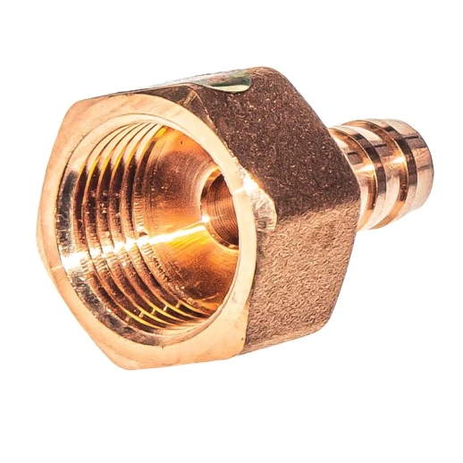 Штуцер латунный внутренняя резьба 1/2" на 10мм