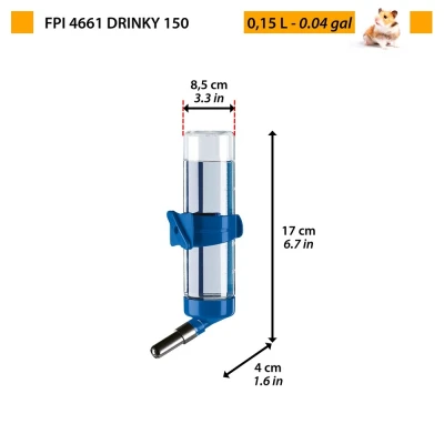 Поилка-шарик Ferplast DRINKY 150 куб. см. с креплением для грызунов