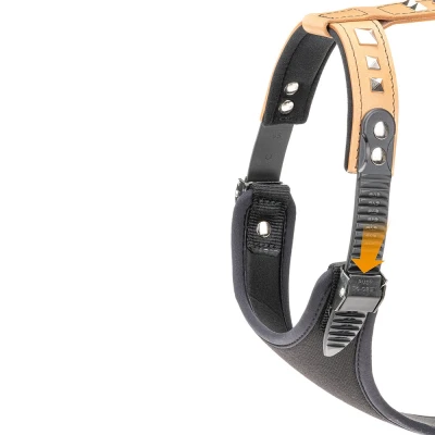 Шлейка Ferplast GIOTTO LUXOR L-XL кожаная с микрорегулировкой бежевая