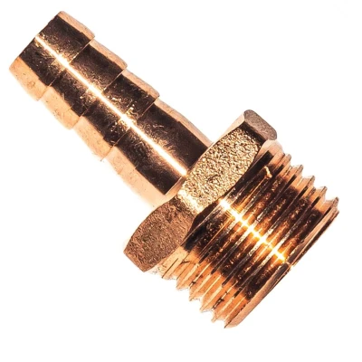 Штуцер латунный внешняя резьба 1/2" на 10мм