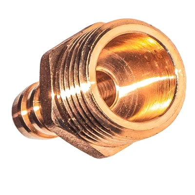 Штуцер латунный внешняя резьба 1/2" на 10мм