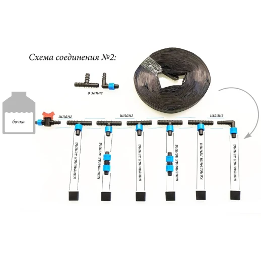 Набор капельного полива 1 для теплиц 4*3 и 6*3
