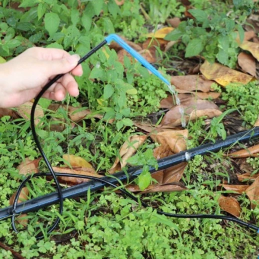 Капельница стрела угловая с поводком по 50 см на две стороны