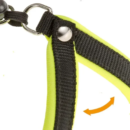 Шлейка Ferplast AGILA FLUO 1 нейлоновая с мягкой подкладкой жёлтая