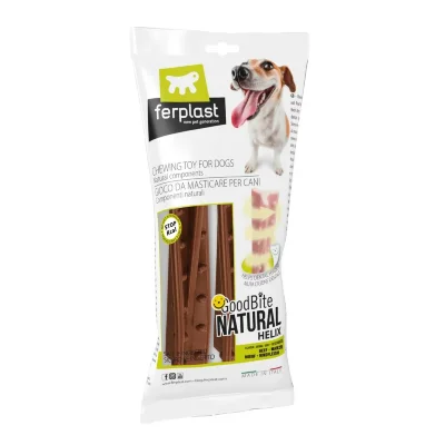 Игрушка-кость для собак Ferplast GoodBite Helix M BAG вкус говядины 23g x2 пластик