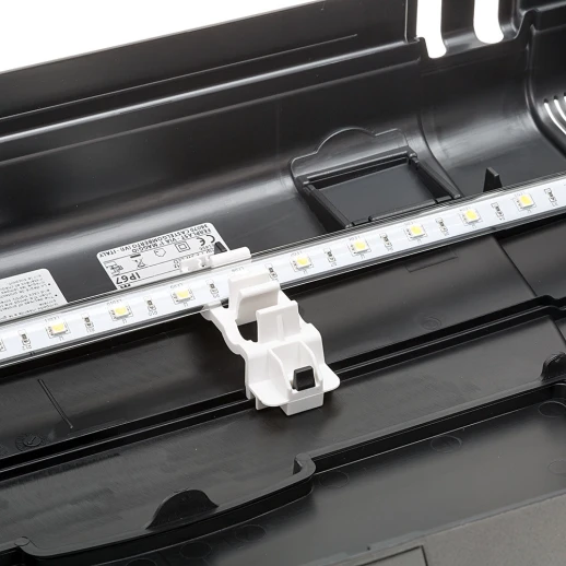 Стеклянный аквариум Ferplast CAPRI 50 LED со светодиодной лампой внутренним фильтром и нагревателем черный 40 л