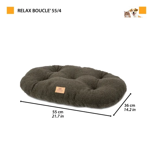 Подушка Ferplast RELAX 55/4 из мягкой ткани букле серая
