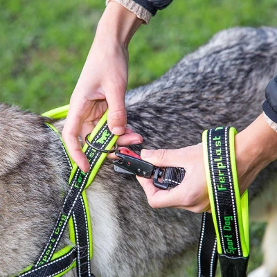 Шлейка Ferplast SPORT DOG L нейлоновая с мягкой подкладкой жёлтая