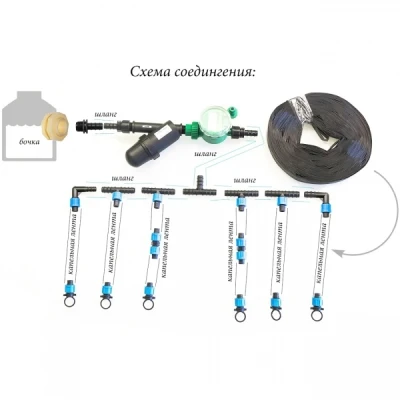 Набор капельного полива 3 для теплиц 4*3 и 6*3