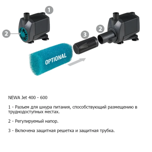 Помпа погружная для аквариума Newa Jet NJ400 400 л/час