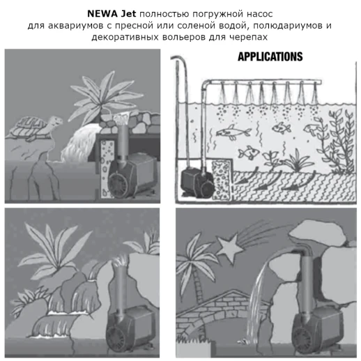 Помпа погружная для аквариума Newa Jet NJ400 400 л/час