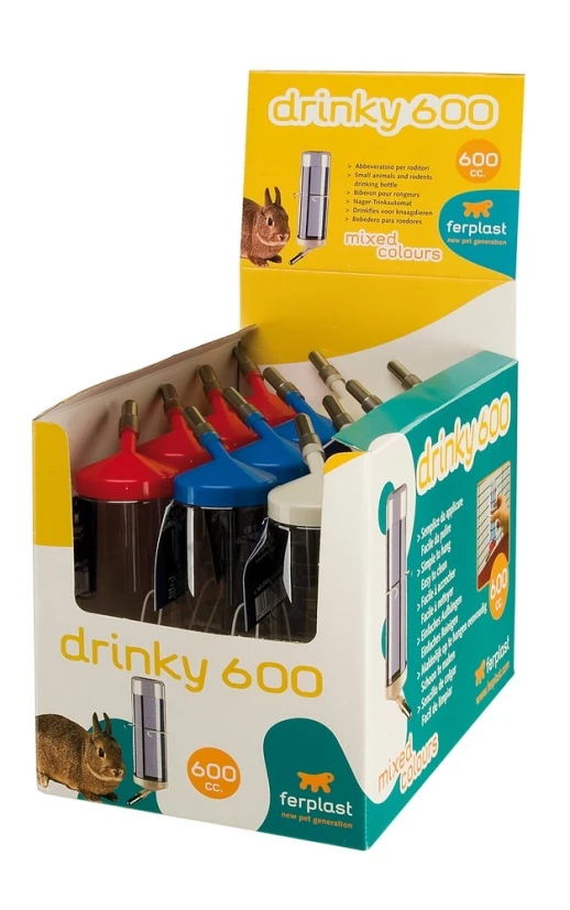 Поилка-шарик Ferplast DRINKY 75 куб. см. на крючках для грызунов