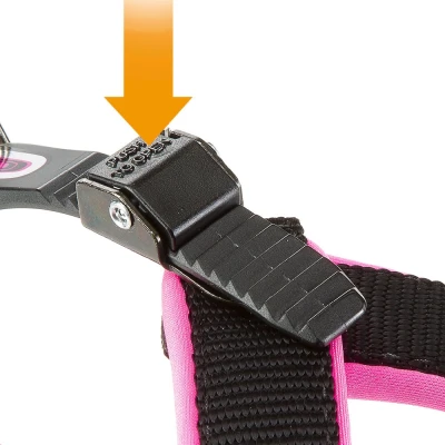 Шлейка Ferplast AGILA FLUO 9 нейлоновая с мягкой подкладкой фуксия