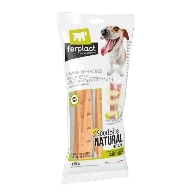 Игрушка-кость для собак Ferplast GoodBite Helix M BAG вкус лосося 23g x2 пластик