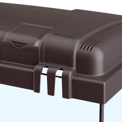 Стеклянный аквариум Ferplast CAPRI 60 LED со светодиодной лампой внутренним фильтром и нагревателем черный 60 л