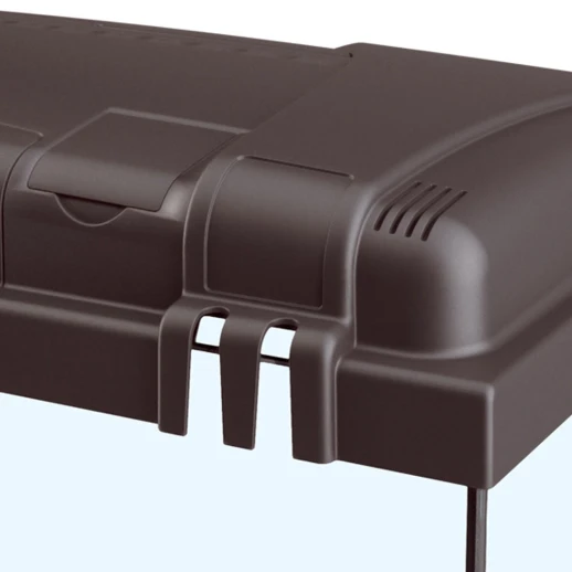 Стеклянный аквариум Ferplast CAPRI 60 LED со светодиодной лампой внутренним фильтром и нагревателем черный 60 л