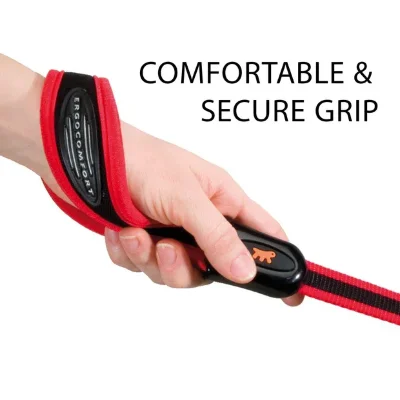 Поводок-водилка Ferplast ERGOCOMFORT GM25/55 с эргономичной ручкой красный