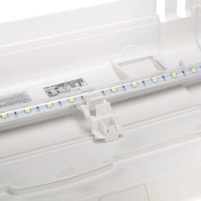 Стеклянный аквариум Ferplast CAPRI 80 LED со светодиодной лампой внутренним фильтром и нагревателем белый 100 л