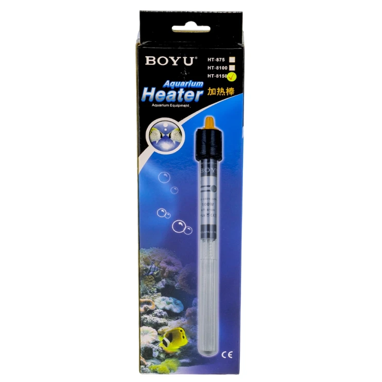 Нагреватель для аквариума Boyu HT-8150 150 Вт, терморегулятор, стекло